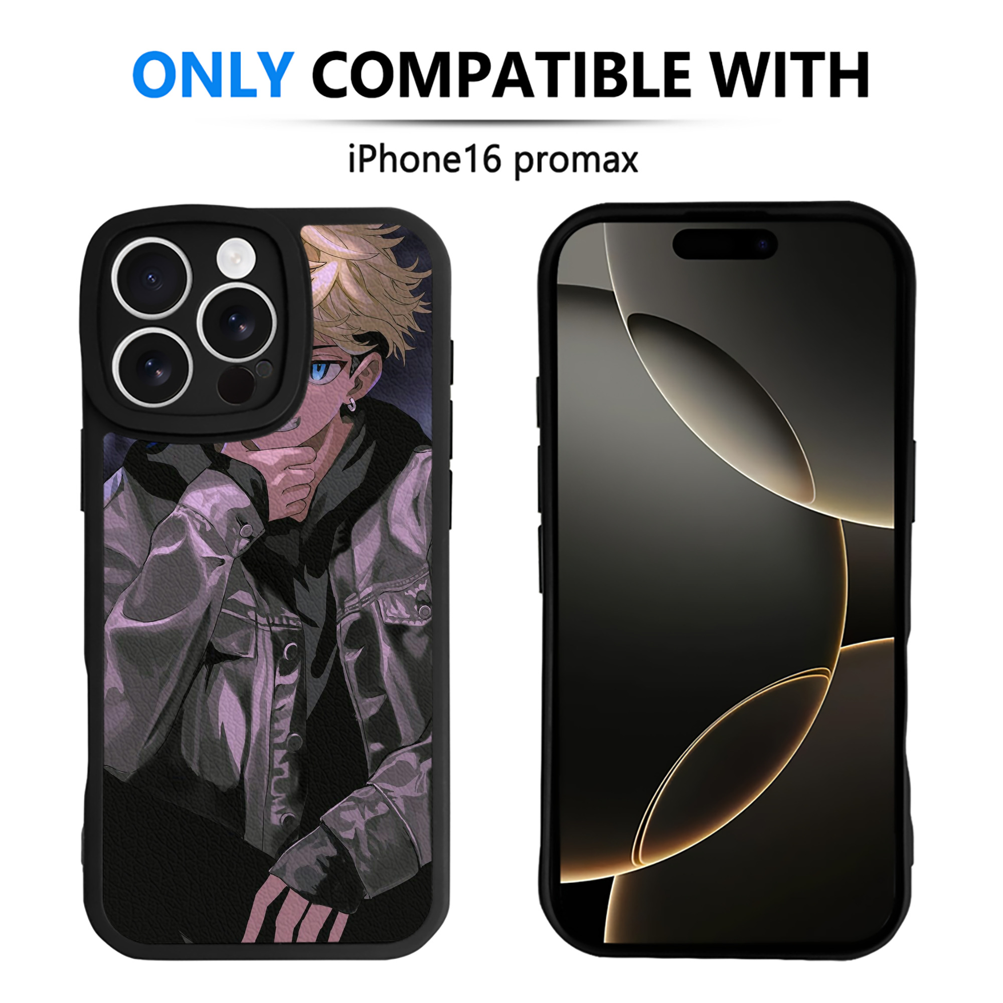 （画像用） 東京リベンジャーズ Tokyo Revengers 【iPhone 16シリーズ対応】シリコンスマホケース（レザー調） 材質：シリコン